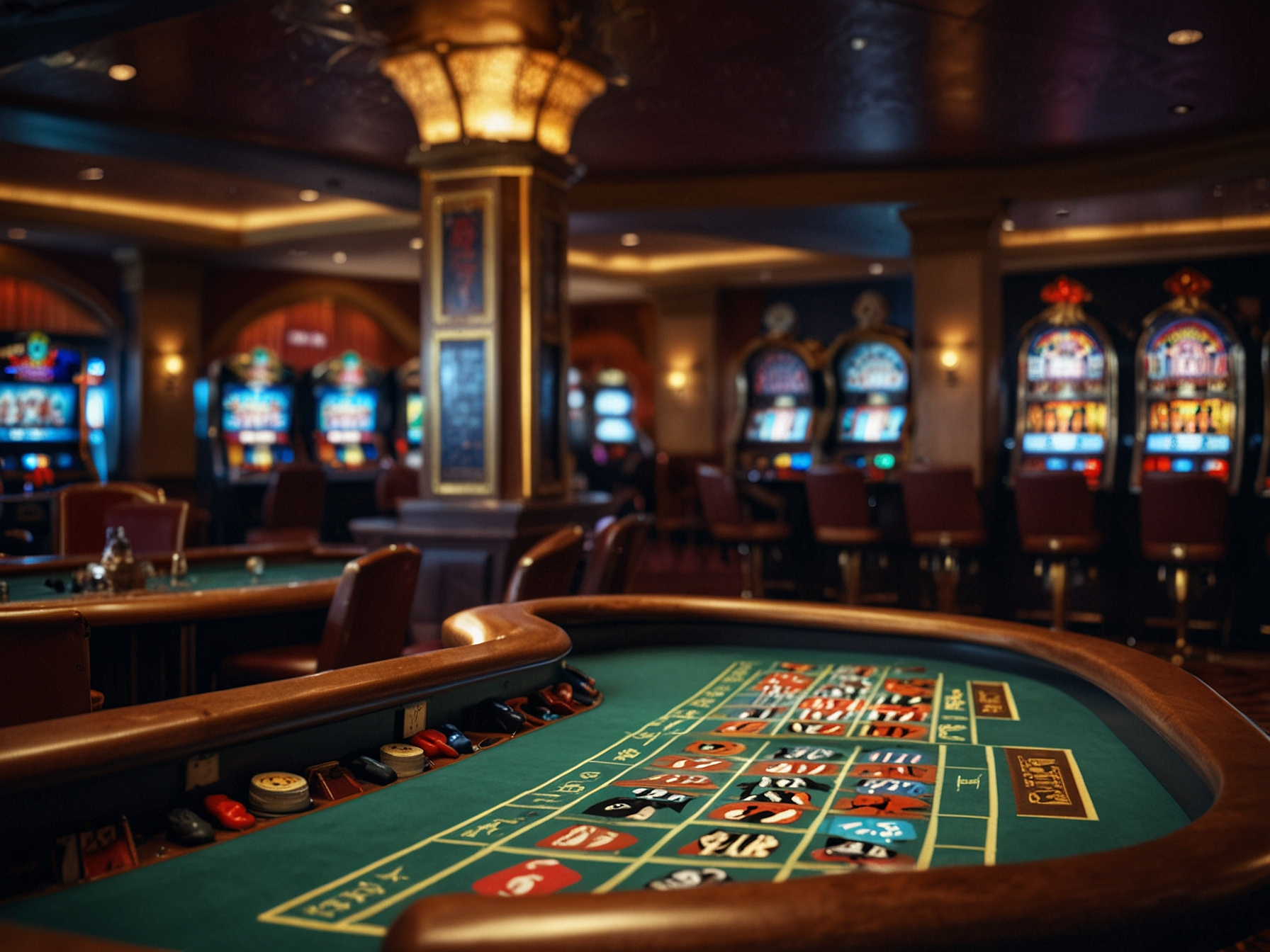 Tragamonedas 777 y mesas de juego